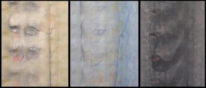 Triple autoportrait, 2000 (huile sur 3 toiles juxtaposées)