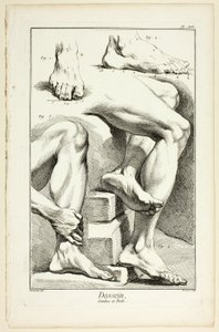 Dessin : Jambes et pieds, de l