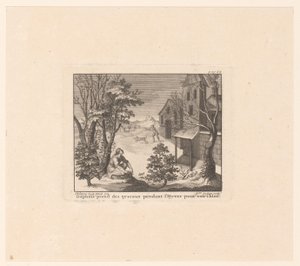Daphnis à la chasse aux oiseaux en hiver