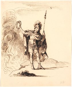 Héros antique. Scène de théâtre