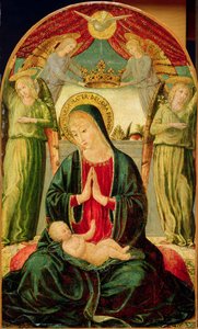 Madone et enfant avec anges
