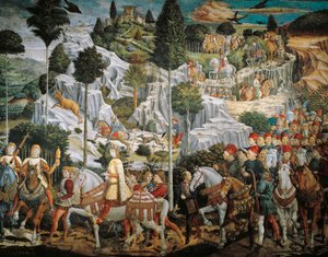 Procession des Rois Mages vers Bethléem, par Benozzo Gozzoli, Chapelle du Palazzo Medici Riccardi, Florence - Benozzo di Lese di Sandro Gozzoli