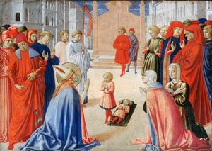 Saint Zenobe ressuscite un garçon - Benozzo di Lese di Sandro Gozzoli