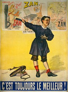 Affiche publicitaire pour la réglisse 