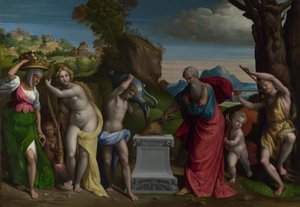 Un sacrifice païen, 1526 - Benvenuto Tisi da Garofalo