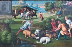 Circé transformant Picus en pivert - Benvenuto Tisi da Garofalo