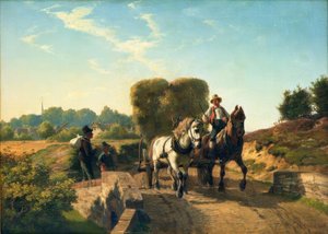 Berend Goos, retour de la récolte de foin