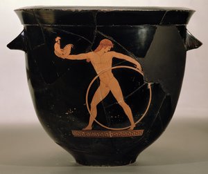 Cratère en cloche à figures rouges attiques représentant Ganymède, grec, vers 500-480 av. J.-C. - Berlin Painter
