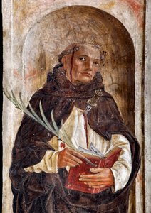 Représentation de Saint Pierre de Vérone Fresque de Bernardino Butinone 1482-1486 Basilique de Santa Maria delle Grazie Milan Italie - Bernadino Jacobi Butinone