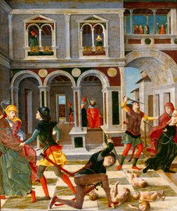 Le massacre des Innocents, milieu de la fin du XVe siècle (tempera sur panneau)