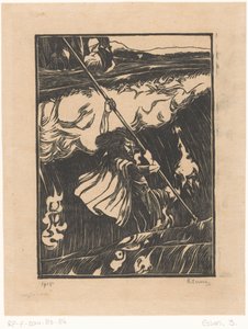 Cuchulainn combattant contre les vagues