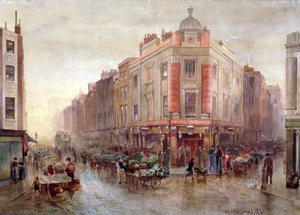Marché un dimanche matin à Seven Dials, Holborn, Londres, 1878 - Bernard Evans