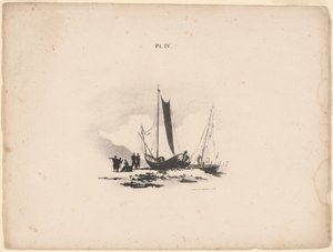 Bateaux sur la plage - Bernard Gaillot