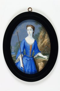 Lady Frances Spencer, plus tard Comtesse de Carlisle (émail) - Bernard III Lens