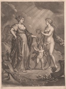 Junon, Vénus et Cupidon - Bernard Lens