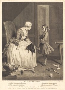 La Gouvernante - Bernard Lépicié after Jean Siméon Chardin