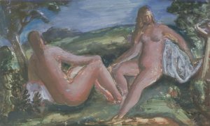 Baigneurs, vers 1940
