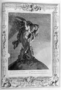 Atlas soutient les cieux sur ses épaules, 1733