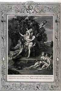 Daphné poursuivie par Apollon et transformée en laurier - Bernard Picart