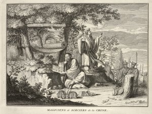 Magiciens et sorciers de la Chine, de Cérémonies et coutumes religieuses de tous les peuples du monde, pub.1736 - Bernard Picart