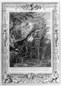 Pan poursuit Syrinx (gravure) - Bernard Picart
