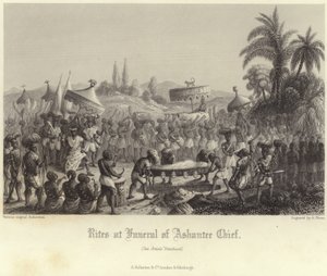 Rites aux funérailles du Chef Ashantee