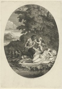 Satyre espionnant Vénus endormie