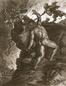 Sisyphe poussant sa pierre sur une montagne, 1731