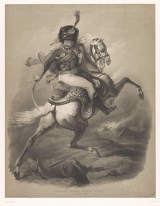 Officier attaquant à cheval - Bernard Romain Julien