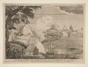 Vue exacte de la dernière bataille à Charlestown (Bunker Hill) - Bernard Romans