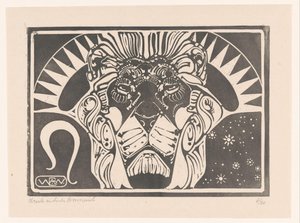 Tête de lion - Bernard Willem Wierink (signed by artist)