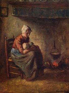 Une Madone de cottage, vers 1915