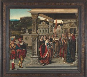 Sainte Hélène devant le Pape à Rome