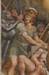 Contrefaçade, Bernardino Gatti, Résurrection 1529, (détail) - Bernardino Gatti