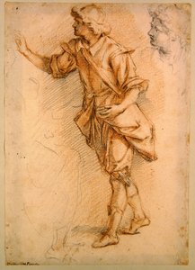 Une figure debout - Bernardino Barbatelli Poccetti