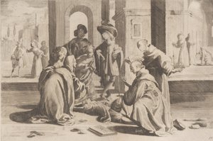 Épisode 25 : À Rome, Saint Bernardino guérit un jeune homme malade, Épisode 26 : Saint Bern..., 1610-39 - Bernardino Capitelli