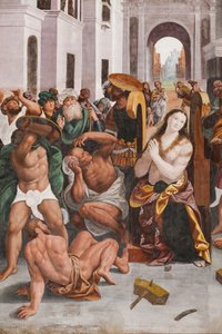 Détail du Martyre de Sainte Catherine - Bernardino Lanino