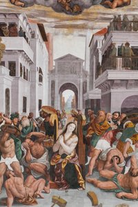 (détail) du Martyre de Sainte Catherine - Bernardino Lanino