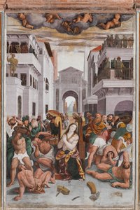 Détail du Martyre de Sainte Catherine - Bernardino Lanino