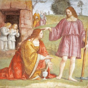 Italie, Milan, Église de Saint Maurice al Monastero Maggiore, Christ ressuscité apparaissant à Marie Madeleine