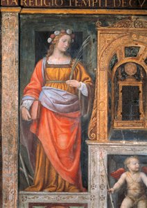 Italie, Milan, Église de Saint Maurice al Monastero Maggiore, Sainte Cécile - Bernardino Luini