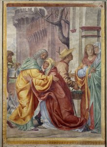 Rencontre de Sainte Anne et Saint Joachim à la porte dorée - Bernardino Luini