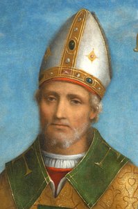 Saint Ambroise, 1520-22 (détail) - Bernardino Luini