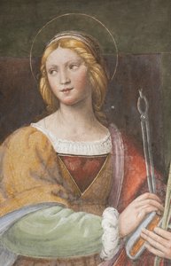 Sainte Apollonie, c.1522-25 (détail) - Bernardino Luini