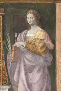 Sainte Lucie, c.1522-25 (détail) - Bernardino Luini