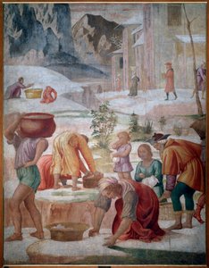 La collecte de la manne, israélites dans le désert - Bernardino Luini
