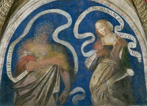 Le prophète Zacharie et la sibylle persique (Sabbe) - Bernardino di Betto (workshop of) Pinturicchio