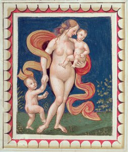 Allégorie de la charité (détail) - Bernardino di Betto Pinturicchio