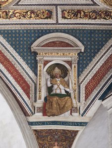 Saint Grégoire le Grand (détail) - Bernardino di Betto Pinturicchio