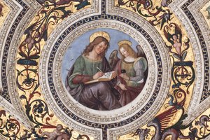Saint Matthieu (détail) - Bernardino di Betto Pinturicchio